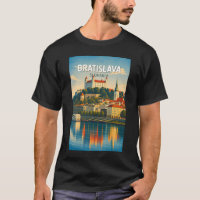 Bratislava Slovakia Illustration Travel Art Retro
