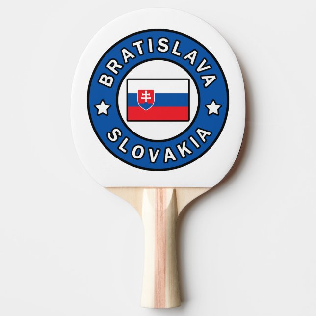 Bratislava Slovakia Ping Pong Paddle (Front)