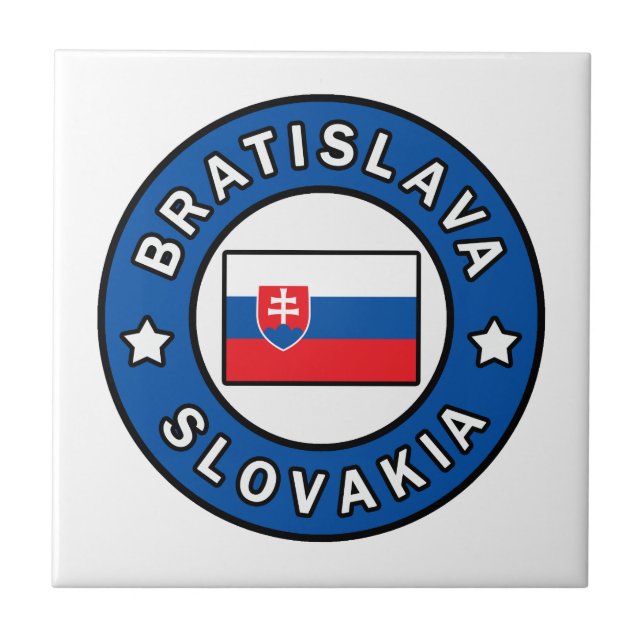 Bratislava Slovakia Tile (Front)