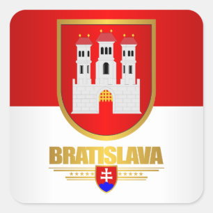 Bratislava Square Sticker