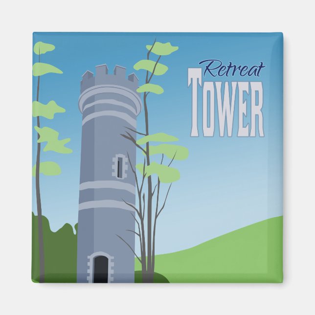 Brattleboro Retreat Tower Magnet (Front)