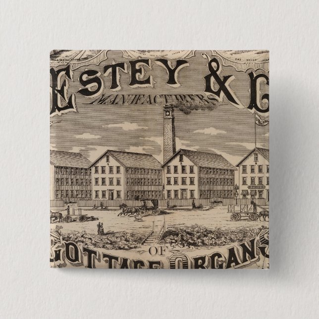 Brattleboro Vermont 15 Cm Square Badge (Front)