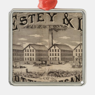 Brattleboro Vermont Metal Tree Decoration