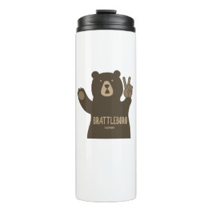 Brattleboro Vermont Peace Bear Thermal Tumbler
