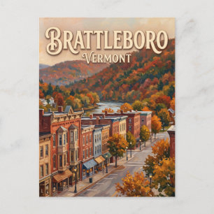 Brattleboro Vermont Postcard