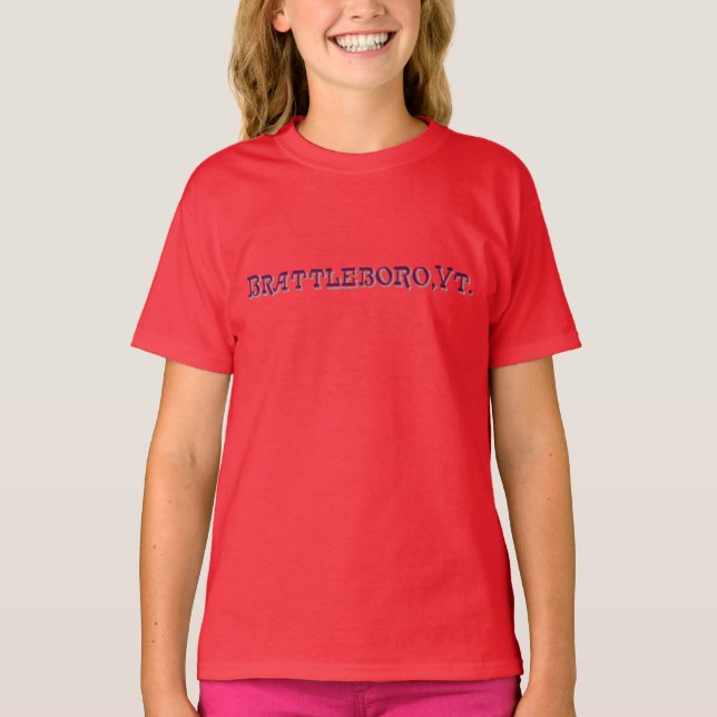 Brattleboro , VT 1886 Organic Logo T-Shirt (Front)