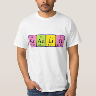 Braulio periodic table name shirt