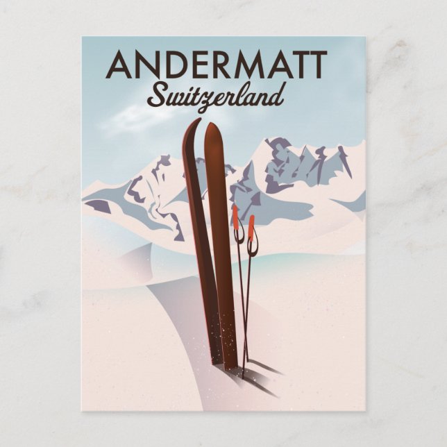Brauneck Bavaria, Germany Ski poster Postcard (Front)