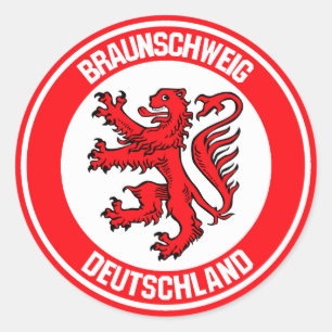 Braunschweig Round Emblem Classic Round Sticker