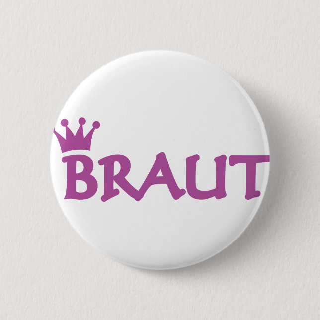 Braut icon 6 cm round badge (Front)