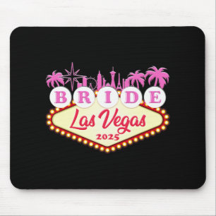 Braut Party Bride Las Vegas 2025 Bachelorette  Mouse Pad