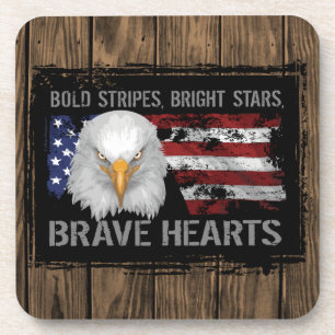 Brave American Hearts Coaster