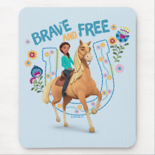 "Brave And Free" Chica Linda & Pru Mouse Pad