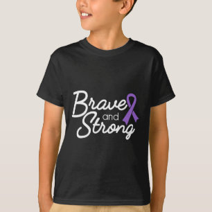 Brave And Strong Heimerheimer's And Epilepsy Warri T-Shirt