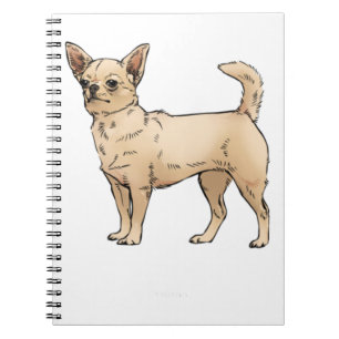 Brave Chihuahua Blue Notebook