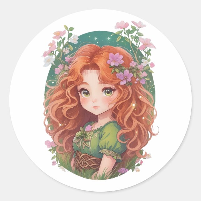 Brave Classic Round Sticker (Front)