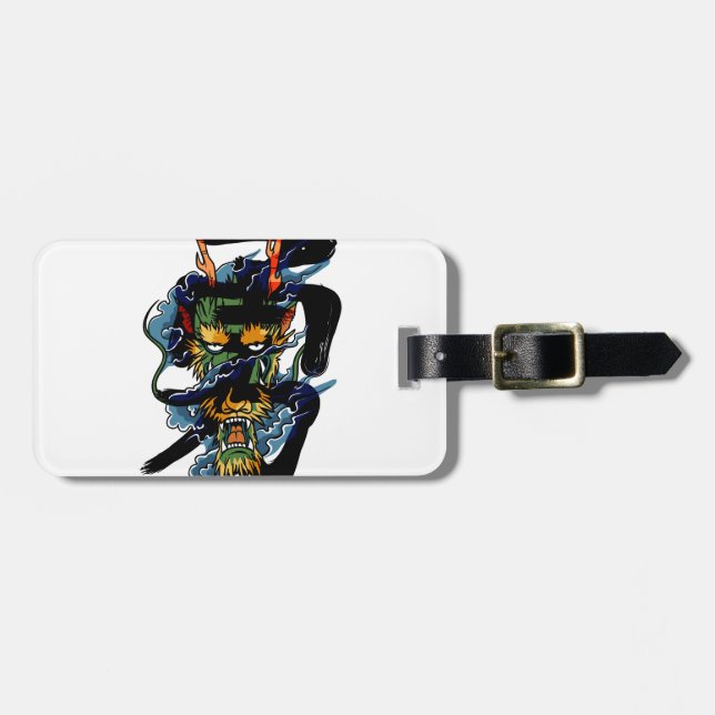 Brave Dragon Luggage Tag (Front Horizontal)
