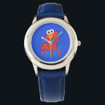 Brave Elmo Watch<br><div class="desc">Elmo is Brave in this patriotic graphic,  featuring Elmo with arms crossed with red,  white,  and blue stars.    This item is recommended for ages 13 . ©  2014 Sesame Workshop. www.sesamestreet.org</div>