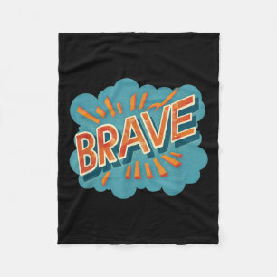 Brave Emblem Costume For Cool Boys And Girls  Fleece Blanket
