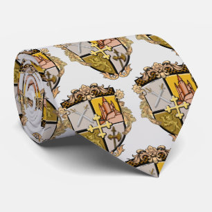 Brave Family Crest Surname Tie