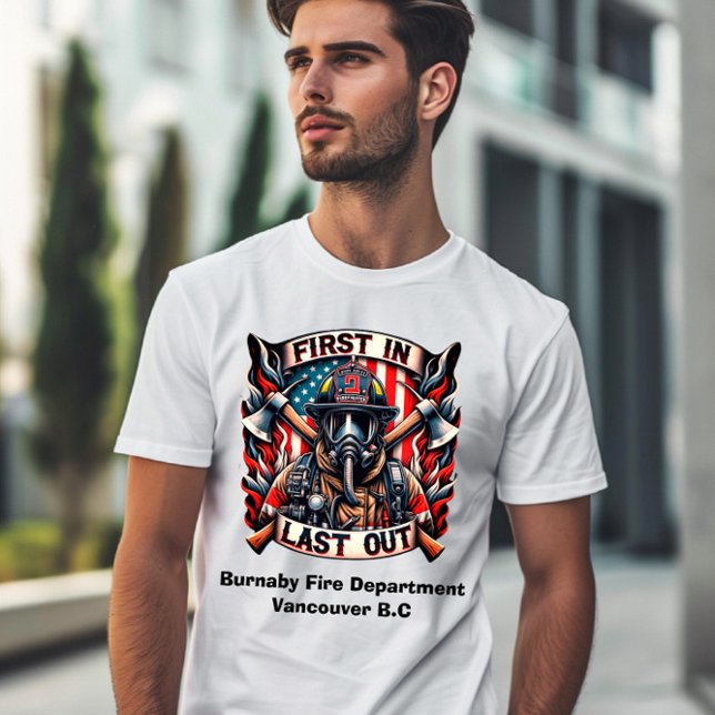 Brave firefighter stands proud T-Shirt (Creator Uploaded)