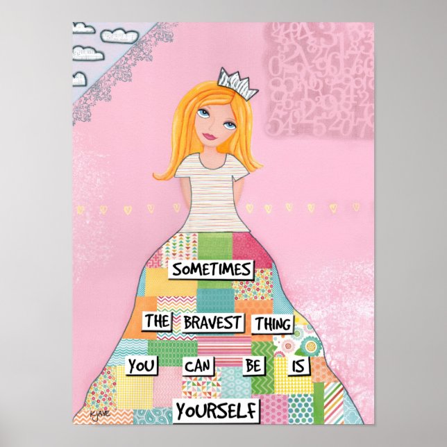 Brave Girl - Art for Girls and Women Poster (Front)