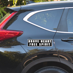 Brave Heart and Free Spirit Text Design