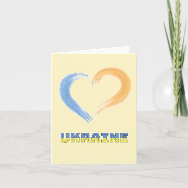 Brave Hearts of Ukraine War Tribute Card (Front)