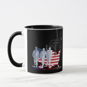 Brave hearts tribute black mug