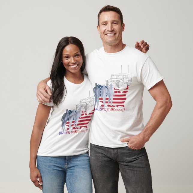 Brave hearts tribute white T-Shirt (Unisex)