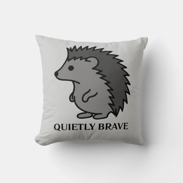 Brave Hedgehog Cushion (Front)