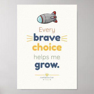 Brave | Kids Affirmation Poster