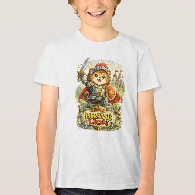 Brave Lion Tri-Blend Shirt (Front)