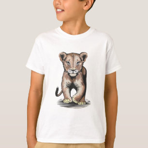 Brave Little Lion Cub Kids T-Shirt
