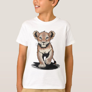Brave Little Lion Cub Kids T-Shirt