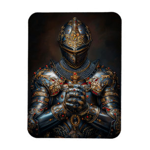 Brave Mediaeval Knight Magnet