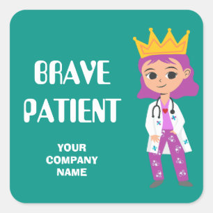 Brave Patient personalized custom company stickers
