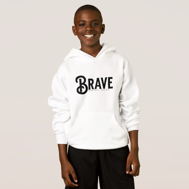 brave, Simple Script trendy Quotes (Front Full)