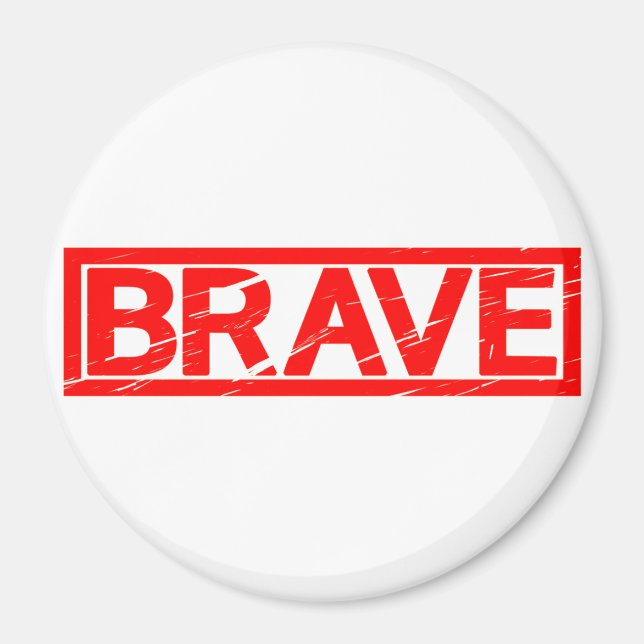 Brave Stamp Magnet (Front)
