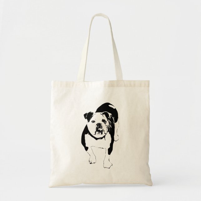 Brave Stride, Urban Bulldog Outing Tote Bag (Front)