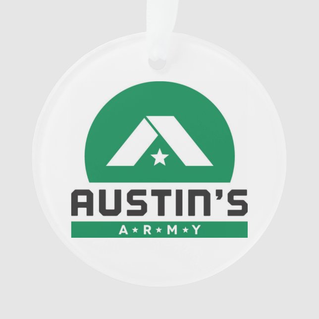 Brave & strong acrylic ornament (Front)