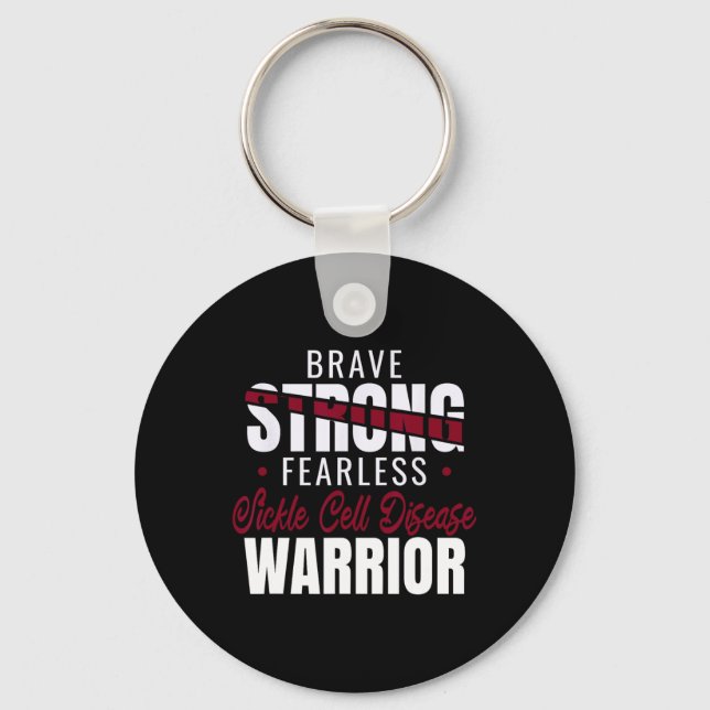 Brave Strong Fearless  Key Ring (Front)