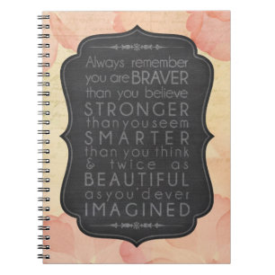 Brave, Strong, Smart and Beautiful Spiral Notebook