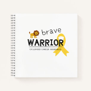 brave warrior childhood cancer Spiral Notebook