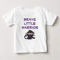 Brave Warrior Funny Cute Cartoon Ninja Monkey