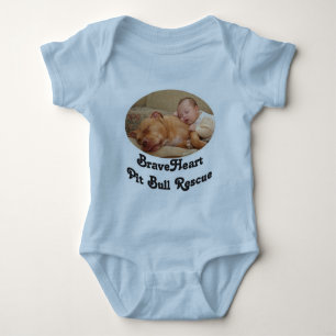 BraveHeart Pit Bull Rescue Infant Baby Bodysuit