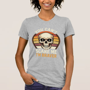 Braver Halloween Skull Retro Horror Design_1 T-Shirt