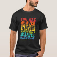 Braver Than You Believe Inspirational Retro Wavy R
