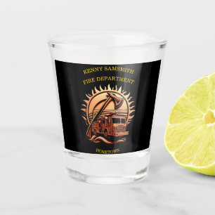 Bravery And Dedication Fire Department  Shot Glass