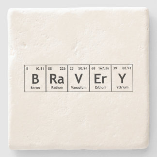 BRaVErY Elements Symbols Periodic Table Words Atom Stone Coaster